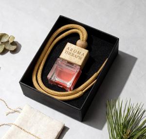 Ensemble de pendentifs désodorisants pour voiture, style européen et américain, en verre haut de gamme, boîte cadeau noire, incluant des huiles essentielles d'aromathérapie pour voitures - Product Image 6