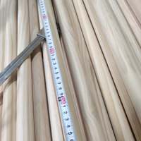 Tiges rondes en bois, bâtonnets en bois non finis pour l'artisanat et les projets de bricolage