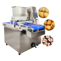 Machine automatique ORME pour la fabrication de petits macarons, biscuits et gâteaux, avec extrudeuse décorative, découpeuse et distributeur de garniture