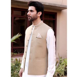 High Quality <b>Winter</b> Mandarin Collar <b>Men's</b> Wedding Waistcoat Pakistan Indian Style Eco-Friendly Breathable Reasonable/<b>Cheap</b> Price - Product Image 5