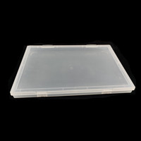 Caja transparente portátil A4, Protector de documentos, organizadores de papel de plástico