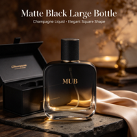 Flacons de parfum en verre vides de haute qualité, colorés, nouveau design, flacon de parfum 30ml 50ml 100ml avec boîte cadeau
