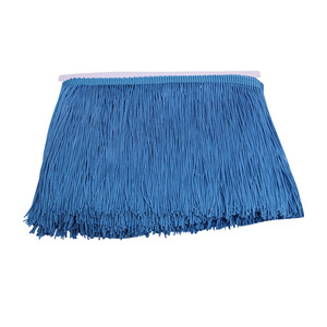 Passementerie en dentelle à franges dorées pour la couture de rideaux de vêtements décoratifs et de vêtements en coton perlé et polyester - Product Image 5