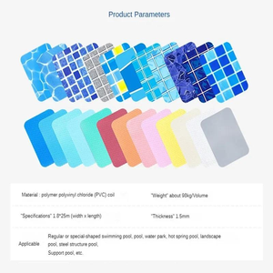 जल मुकुट अभेद्य, pvc स्विमिंग पूल लाइनर कस्टम पोर्टेबल एंटी-स्लिप ग्राउंड रबर बर्तन चिपकने वाली फिल्म - Product Image 3