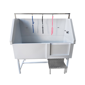 Edelstahl Hunde-Pflegewanne mit Rampe und Treppe für Große Hunde - Product Image 3