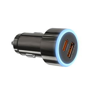 Cargador de coche para teléfono móvil con carga rápida USB tipo C PD de 30W, cargador rápido para teléfono celular, cargadores de coche multipuerto con carga rápida - Product Image 4
