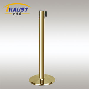 Traust, sistemas de control de multitudes de acero inoxidable, cinturón retráctil, barrera de Control de línea, poste de cola, puntal 2 3 4 5m, correa de cincha - Product Image 6