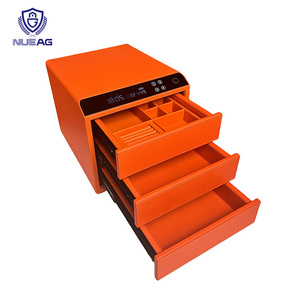 Custom Smart Unlocking Three Layers Divided Drawers Home Security Fingerprint Safe <b>Box</b> for Storage Jewellery - Product Image 4