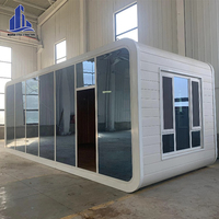 Villa modulaire de 20 et 40 pieds, Cabine mobile Apple, Maison préfabriquée, Bâtiment de bureau, Hôtel, Maison de luxe, Structure en acier, Salle de bain, Salle de sport
