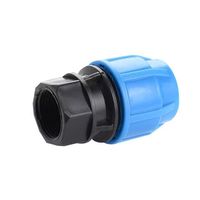 Raccords de compression PP haute pression PN16, connecteurs de tuyaux HDPE, raccords de tuyaux d'irrigation en plastique PN10, coude en T 20-110mm