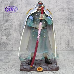 Figurine d'anime Luffy <span class=keywords><strong>Shiryu</strong></span>, nouveau style, 32 cm, une seule pièce, barbe noire, sous-ordinateur, grand amiral, posture debout - Product Image 2