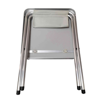 Bon un carré 40*40*51 table d'appoint pliante en aluminium de camping en plein air