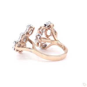 Bague classique en or et diamants pour femme, bijoux fins élégants de qualité supérieure, accessoire de mode élégant pour mariage, fiançailles, anniversaire - Product Image 3