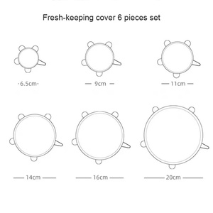 Tapas Elásticas Plegables de Silicona - Cubiertas Reutilizables Ecológicas para Frutas, Carne y Verduras - Product Image 5