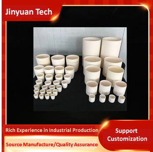 Crisol de cerámica de alúmina en forma de arco de tamaño personalizado para la industria química - Product Image 4