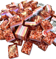 Ensemble de Mahjong Américain de Luxe Moderne Pliable à 4 Couches en Acrylique, 160 Tuiles Écologiques, pour Poker, Mélange Manuel, Durable, Portable, Résistant à l'Eau