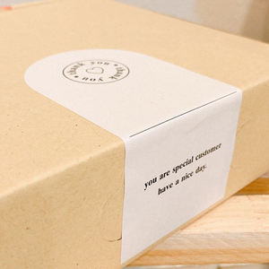 Водонепроницаемые наклейки для упаковки логотипа на заказ для подарочных пакетов и подарочных коробок наклейки с логотипом на заказ для упаковки подарков - Product Image 1