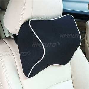 Cojín de Espuma Viscoelástica 3D para Reposacabezas de Asiento de Coche, Color Negro, Soporte para la Cabeza y el Cuello, Alivia la Fatiga - Product Image 1