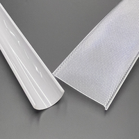 Profils en plastique sur mesure, diffuseurs de lumière en PC extrudés pour l'éclairage des armoires de cuisine