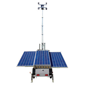 निर्माता पोर्टेबल सोलर ट्रेलर लाइट टावर्स वायरलेस सीसीटीवी कैमरा टॉवर - Product Image 6