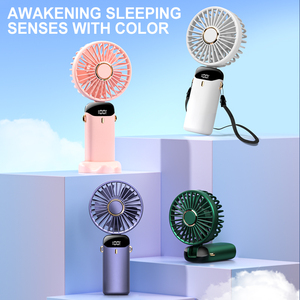 Ventilatore Portatile Mini da Viaggio, Regolabile a 90°, 5 Velocità, Vento Potente, Design Tascabile per Esterni/Azioni all'Aperto/Ufficio - Product Image 6