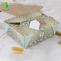 Boîte à repas en papier kraft pliable en forme de burger, 500 ml, biodégradable, compatible micro-ondes, emballage à emporter