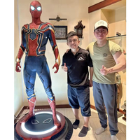 Estatuas de Superhéroes de Marvel a Tamaño Real, Esculturas de Iron Man y Spider-Man para Decoración