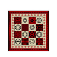 Ontwerp Dames Elegante Geprinte Dames Hoofddoek Zijde Satijn Hoofddoeken Dames Sjaals Trendy Op Maat Gemaakt
