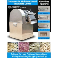Industriële roestvrijstalen groentesnijmachine, automatische zware uitvoering, voor fruit, aardappel, ui, tomaat, commerciële keuken