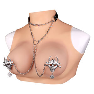 QKKQ monster head pinze per capezzoli in metallo fermagli per seno BDSM pinze per capezzoli con catena in acciaio e colletto sesso giocattolo - Product Image 1