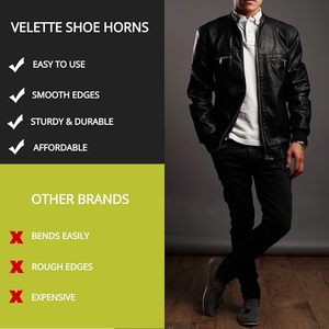 Cuerno de zapato de plástico extra largo Ayudante de personas mayores y adultos para poner botas <span class=keywords><strong>Asistente</strong></span> de zapato para niños y mujeres - Product Image 2