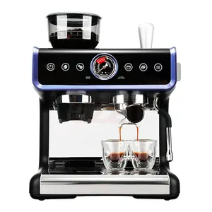 110V çok fonksiyonlu ev 19Bar arapça Espresso kahve Cappuccino otomatik Espresso makinesi Brews kahve değirmeni