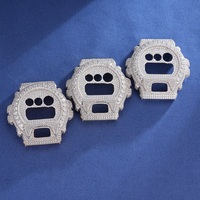 Bijoux de luxe Hip Hop Gshock, montre en argent sterling 925 sertie de diamants Moissanite VVS, lunette pour GW6900-1