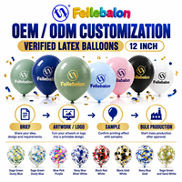 Balon Lateks Champagne Grosir 12 Inci 100 Buah CE/EN71/BSCI/CPC OEM/ODM - Warna Campuran untuk Perlengkapan Pesta Baby Shower