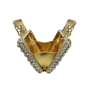 Sac de soirée élégant en forme de flacon de parfum pour femme, orné de strass étincelants, pochette de mariée pour mariage - Product Image 6