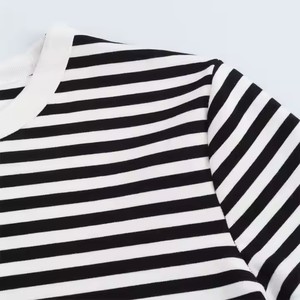T-<span class=keywords><strong>shirt</strong></span> à <span class=keywords><strong>col</strong></span> <span class=keywords><strong>rond</strong></span> à manches courtes pour femmes 2025 printemps nouveau style confortable multifonctionnel simple ajusté - Product Image 5