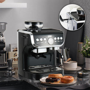 Espresso Coffee Maker Italian All-In-One Commercial Grinding Machine Stainless Steel Household 15 Bars Semi-automatic Chinese - Product Image 3