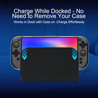 Carcasa de PC de Alta Claridad y Agarre de TPU con Textura de Diamante Acoplable (Izquierda/Derecha) para Accesorios de Juego Nintendo Switch 2