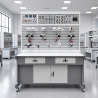 Station de travail hydraulique pneumatique modulaire avancée avec PLC pour les laboratoires de formation des écoles techniques