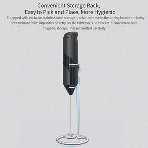 J & R utensilios eléctricos de cocina máquina de café expreso portátil fabricante de capuchino Espumador de leche con agitador de grado alimenticio - Product Image 4