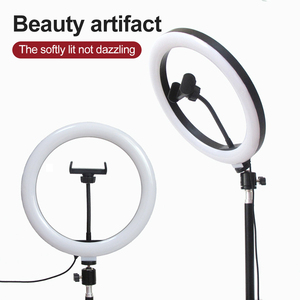 Lampe Annulaire LED à <span class=keywords><strong>Prix</strong></span> Réduit, 26 cm (10") avec Support Téléphone, Lampe Annulaire <span class=keywords><strong>de</strong></span> Maquillage <span class=keywords><strong>de</strong></span> Bureau Dimmable, Parfaite pour le Streaming en Direct et TikTok - Product Image 2