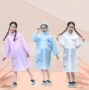 <span class=keywords><strong>Chubasquero</strong></span> escolar para niños de nuevo diseño, Poncho Eva portátil a prueba de viento, ropa impermeable con logotipo personalizado para niños de gira - Product Image 6