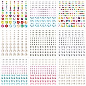 Pegatina de tatuaje de uñas DIY para niñas, de música Festival, piedras y diamantes de imitación, joyas de maquillaje, accesorios faciales temporales para fiesta - Product Image 2
