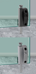 Chiusura per porta girevole in alluminio e acciaio con chiavistello a molla per chiavistello a molla per esterni e Hotel - Product Image 6