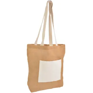 Borsa in Juta con Tasca, Merchandising Sostenibile - Product Image 1