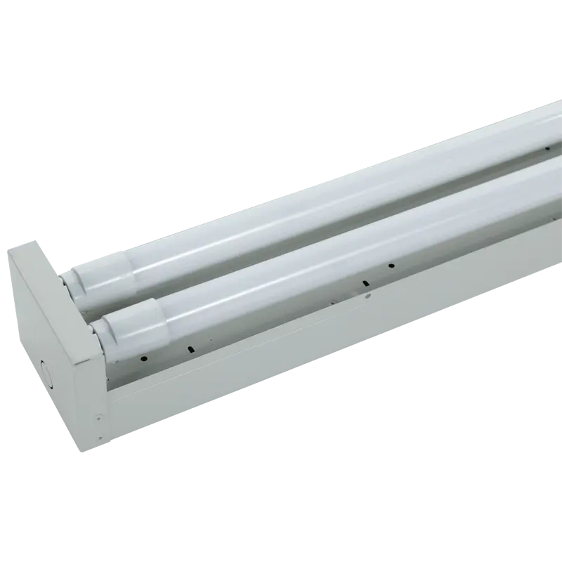 1200mm trasparente LED tubo Batten luce in acciaio inox LED doppio tubo di fissaggio