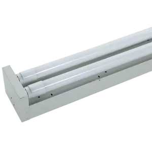 1200mm Transparent LED Tube Batten Light Stainless Steel LED Double Tube Fixture