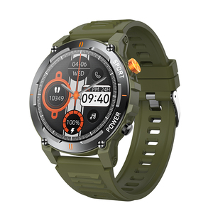 Reloj deportivo HKSF J300 para exteriores con llamadas por Bluetooth, pantalla HD de 1.52 pulgadas, monitor de frecuencia cardíaca, oxígeno en sangre, salud femenina, llamadas por Bluetooth de modo dual, linterna. - Product Image 2