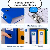 Offre Spéciale – Classeur Rigide à Levier A4/FC de 3 Pouces en PP pour Bureau, avec Clip et Couverture pour Documents – Produits de Classement