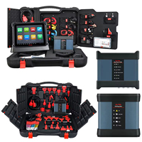 Outil de diagnostic MaxiSys Ultra EV, comprend tous les adaptateurs, station d'accueil, et étui de transport pour une utilisation professionnelle en atelier.